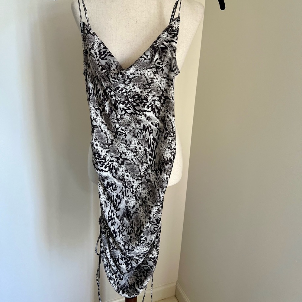 Free People Silk Snakeskin Midi Dress